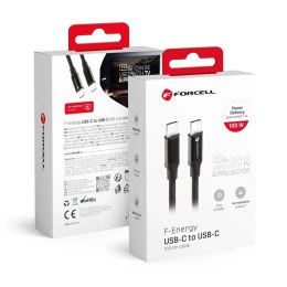 Forcell Kabel USB-C do USB-C 60W 1m Forcell C338 QC 4.0 PD do smartfonów i laptopów