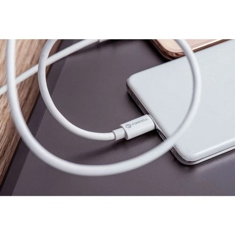 Forcell Kabel USB-C do USB-C 60W 2m Forcell C338 QC 4.0 PD do smartfonów i laptopów Forcell Kabel USB-C do USB-C 60W 2m Forcell C338 QC 4.0 PD do smartfonów i laptopów