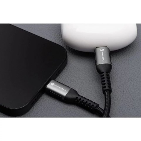 Forcell Kabel USB-C do USB-C Forcell 100W 5A QC 4.0 PD Nylon 3m Laptop Forcell Kabel USB-C do USB-C Forcell 100W 5A QC 4.0 PD Nylon 3m Laptop