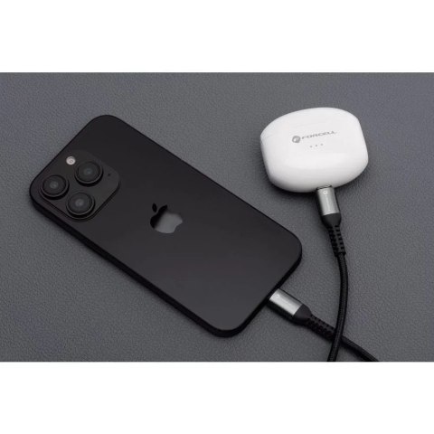 Forcell Kabel USB-C do USB-C Forcell 100W 5A QC 4.0 PD Nylon 3m Laptop Forcell Kabel USB-C do USB-C Forcell 100W 5A QC 4.0 PD Nylon 3m Laptop