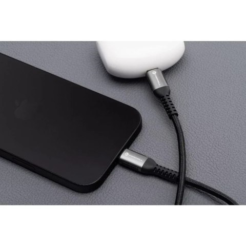 Forcell Kabel USB-C do USB-C Forcell 100W 5A QC 4.0 PD Nylon 3m Laptop Forcell Kabel USB-C do USB-C Forcell 100W 5A QC 4.0 PD Nylon 3m Laptop