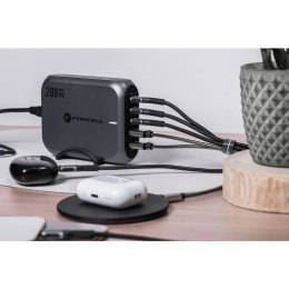 Forcell Ładowarka biurkowa Forcell GaN III 200W 3xUSB-C 2xUSB-A PD QC SFC
