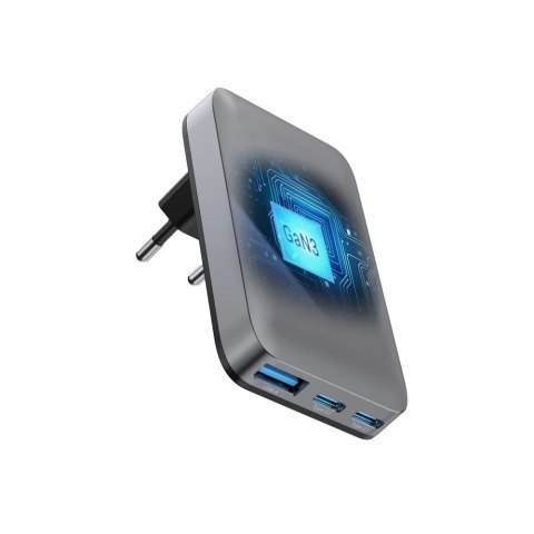 Forcell Ładowarka sieciowa Forcell GaN III 65W 2xUSB-C + USB-A PD QC SFC Forcell Ładowarka sieciowa Forcell GaN III 65W 2xUSB-C + USB-A PD QC SFC