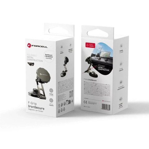 Forcell Uchwyt Samochodowy Forcell Magnetyczny Metalowy 3w1 IronSecure Forcell Uchwyt Samochodowy Forcell Magnetyczny Metalowy 3w1 IronSecure