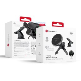Forcell Uchwyt Samochodowy Forcell Rapid Charge Qi2 MagSafe z Ładowarką 15W