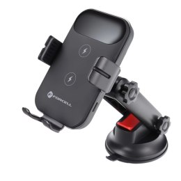 Forcell Uchwyt Samochodowy Ładowarka FORCELL F-GRIP HS4 Indukcja 15W czarny