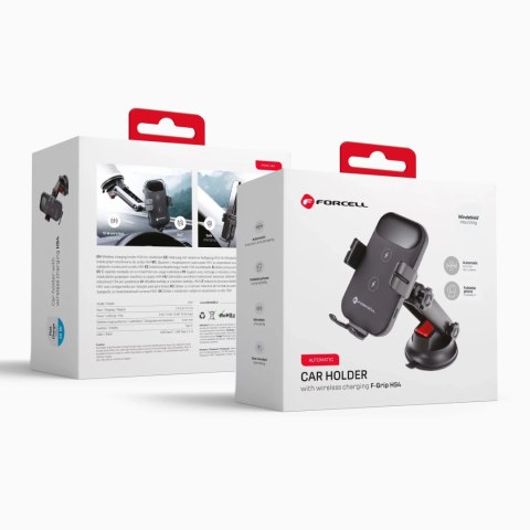 Forcell Uchwyt Samochodowy Ładowarka FORCELL F-GRIP HS4 Indukcja 15W czarny Forcell Uchwyt Samochodowy Ładowarka FORCELL F-GRIP HS4 Indukcja 15W czarny