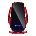 Forcell Uchwyt Samochodowy Ładowarka Forcell HS1 Auto IR Qi 15W Indukcja Czerwony