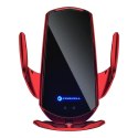 Forcell Uchwyt Samochodowy Ładowarka Forcell HS1 Auto IR Qi 15W Indukcja Czerwony