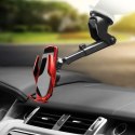 Forcell Uchwyt Samochodowy Ładowarka Forcell HS1 Auto IR Qi 15W Indukcja Czerwony