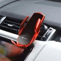 Forcell Uchwyt Samochodowy Ładowarka Forcell HS1 Auto IR Qi 15W Indukcja Czerwony