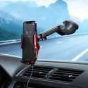 Forcell Uchwyt Samochodowy Ładowarka Forcell HS1 Auto IR Qi 15W Indukcja Czerwony