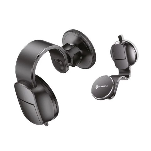 Forcell Uchwyt Samochodowy Ładowarka MagFlex magnetyczny MagSafe czarny Forcell Uchwyt Samochodowy Ładowarka MagFlex magnetyczny MagSafe czarny