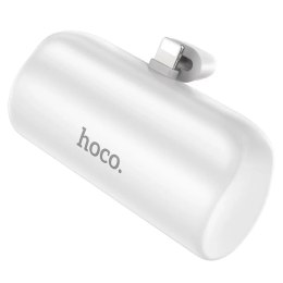 Hoco Powerbank HOCO 5000mAh Lightning 2A J106 biały, kompaktowy z podstawką