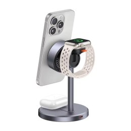 Mcdodo Ładowarka bezprzewodowa Mcdodo 3w1 15W Qi2 + Sieciowa 33W iPhone Watch AirPods