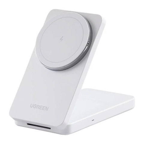 UGreen Ładowarka Indukcyjna 2w1 Ugreen W528 20W MagSafe iPhone AirPods Biała UGreen Ładowarka Indukcyjna 2w1 Ugreen W528 20W MagSafe iPhone AirPods Biała