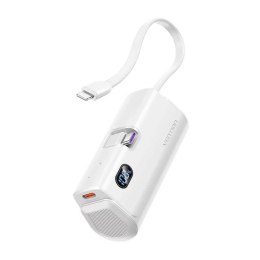 Vention Powerbank uniwersalny Vention White 4800mAh 22.5W LED Lightning USB-C Biały
