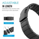 4kom.pl Bransoleta stalowa Steelband do Garmin Fenix 5 / 6 / 6 PRO / 7 Black