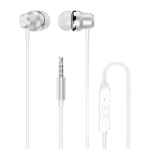 Dudao Dudao dokanałowe słuchawki zestaw słuchawkowy z pilotem i mikrofonem 3,5 mm mini jack biały (X10 Pro white)