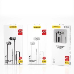 Dudao Dudao dokanałowe słuchawki zestaw słuchawkowy z pilotem i mikrofonem 3,5 mm mini jack biały (X10 Pro white)
