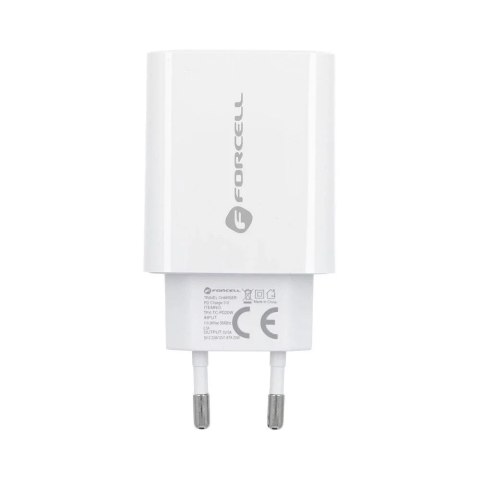 Forcell Ładowarka Forcell 20W USB-C PD QC 4.0 + Kabel Lightning do iPhone 12 13 14 Forcell Ładowarka Forcell 20W USB-C PD QC 4.0 + Kabel Lightning do iPhone 12 13 14