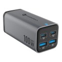 Forcell Ładowarka biurkowa Forcell GaN III 100W 2xUSB-C 2xUSB-A PD QC SFC