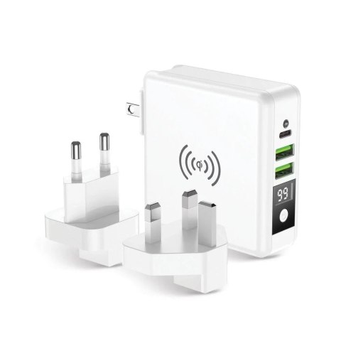 Forcell Ładowarka podróżna Forcell 4w1 8000mAh QC3.0 USB-C Powerbank Indukcja Forcell Ładowarka podróżna Forcell 4w1 8000mAh QC3.0 USB-C Powerbank Indukcja