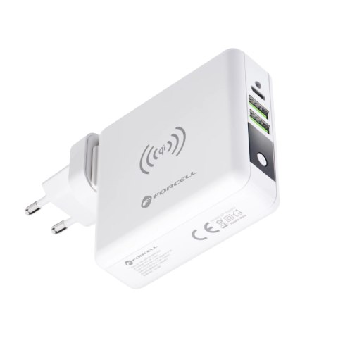 Forcell Ładowarka podróżna Forcell 4w1 8000mAh QC3.0 USB-C Powerbank Indukcja Forcell Ładowarka podróżna Forcell 4w1 8000mAh QC3.0 USB-C Powerbank Indukcja