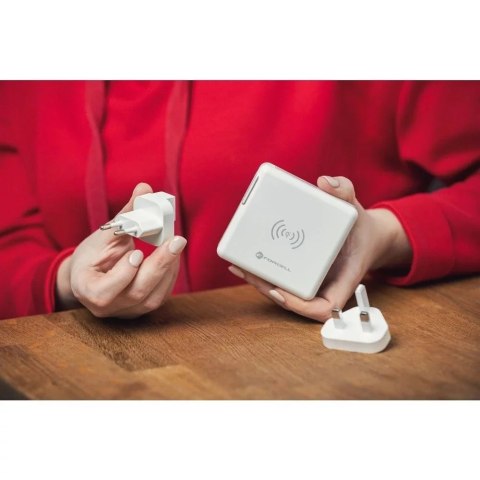 Forcell Ładowarka podróżna Forcell 4w1 8000mAh QC3.0 USB-C Powerbank Indukcja Forcell Ładowarka podróżna Forcell 4w1 8000mAh QC3.0 USB-C Powerbank Indukcja