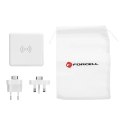 Forcell Ładowarka podróżna Forcell 4w1 8000mAh QC3.0 USB-C Powerbank Indukcja