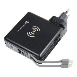 Forcell Ładowarka podróżna POWERBANK Forcell 5w1 10000mAh PD QC Wireless
