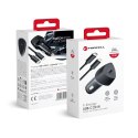 Forcell Ładowarka samochodowa Forcell Carbon 20W USB-C + kabel Lightning