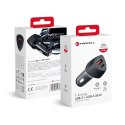 Forcell Ładowarka samochodowa Forcell Carbon 38W PD QC USB-C + USB 2x Szybka