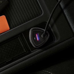 Forcell Ładowarka samochodowa Forcell Carbon 38W USB-C + USB QC 3.0 PD Kabel 1,5m