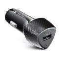Forcell Ładowarka samochodowa Forcell Carbon QC 3.0 18W USB Czarna