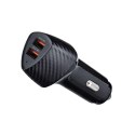 Forcell Ładowarka samochodowa Forcell Carbon QC 3.0 2xUSB 36W Czarna