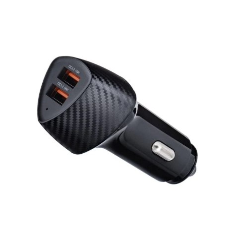 Forcell Ładowarka samochodowa Forcell Carbon QC 3.0 2xUSB 36W Czarna Forcell Ładowarka samochodowa Forcell Carbon QC 3.0 2xUSB 36W Czarna