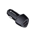 Forcell Ładowarka samochodowa Forcell Carbon QC 3.0 2xUSB 36W Czarna