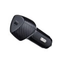 Forcell Ładowarka samochodowa Forcell Carbon USB-C PD 20W + kabel USB-C