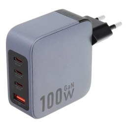 Forcell Ładowarka sieciowa Forcell GaN 100W 3xUSB-C 1xUSB-A PD QC SFC