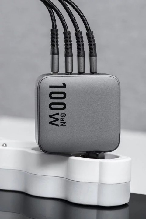 Forcell Ładowarka sieciowa Forcell GaN 100W 3xUSB-C 1xUSB-A PD QC SFC Forcell Ładowarka sieciowa Forcell GaN 100W 3xUSB-C 1xUSB-A PD QC SFC