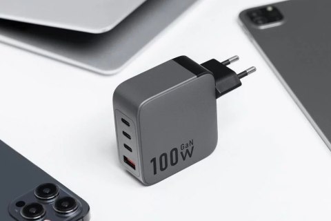 Forcell Ładowarka sieciowa Forcell GaN 100W 3xUSB-C 1xUSB-A PD QC SFC Forcell Ładowarka sieciowa Forcell GaN 100W 3xUSB-C 1xUSB-A PD QC SFC