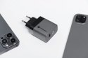 Forcell Ładowarka sieciowa Forcell GaN 45W USB-C + USB-A PD QC SFC Szara