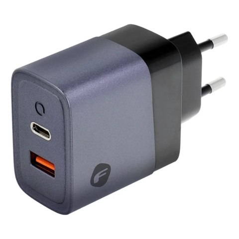 Forcell Ładowarka sieciowa Forcell GaN 45W USB-C + USB-A PD QC SFC Szara Forcell Ładowarka sieciowa Forcell GaN 45W USB-C + USB-A PD QC SFC Szara