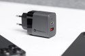 Forcell Ładowarka sieciowa Forcell GaN 45W USB-C + USB-A PD QC SFC Szara