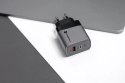 Forcell Ładowarka sieciowa Forcell GaN 45W USB-C + USB-A PD QC SFC Szara