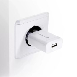 Forcell Ładowarka sieciowa Forcell QC 3.0 USB-C 18W + Kabel 1.2m Biała