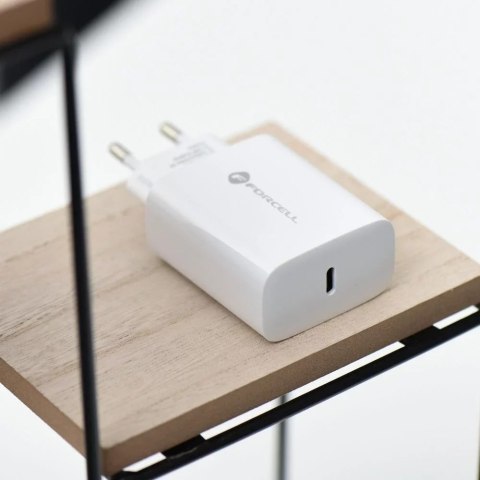 Forcell Ładowarka sieciowa USB-C 25W PD QC 4.0 Szybka Forcell do Samsung iPhone Forcell Ładowarka sieciowa USB-C 25W PD QC 4.0 Szybka Forcell do Samsung iPhone