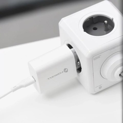 Forcell Ładowarka sieciowa USB-C 25W PD QC 4.0 Szybka Forcell do Samsung iPhone Forcell Ładowarka sieciowa USB-C 25W PD QC 4.0 Szybka Forcell do Samsung iPhone