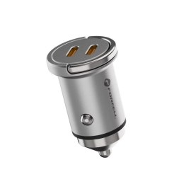 Forcell Mini ładowarka samochodowa FORCELL F-ENERGY 2 x Typ C PD QC3.0 3A 30W